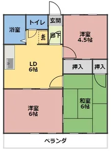 シティハイムKOMORI【2階】の間取り