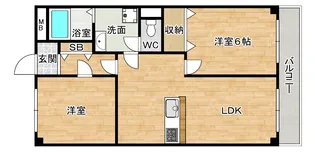 浅井マンション【4階】の間取り