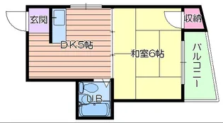 第2カワイハイツ【3階】の間取り