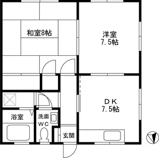 ハイツハピー【1階】の間取り