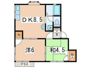 ラプラス藤進【1階】の間取り