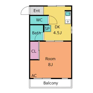 ハイツマキ【2階】の間取り
