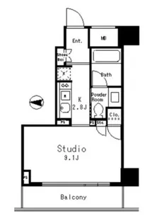 MFPRコート目黒南【3階】の間取り