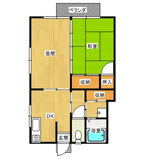 コーポ杉本【1階】の間取り