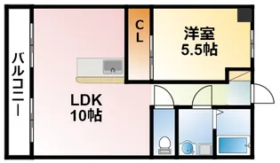 千葉県山武市和田【マンション】の間取り