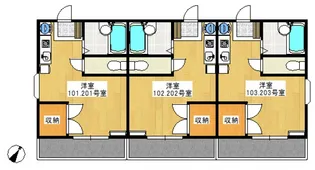 つくみ野第二コーポ【1階】の間取り
