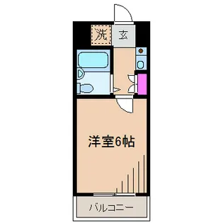 神奈川県川崎市中原区新丸子町【マンション】の間取り