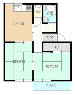 パルハウス曳馬II【2階】の間取り