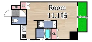 アバンティ桜宮【6階】の間取り