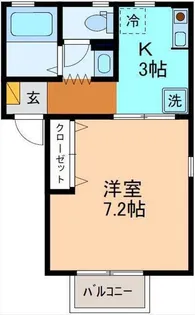 プレジール・クレエ【1階】の間取り