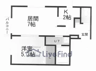 スカイパレス【2階】の間取り