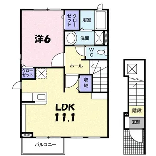 アルバローザ【2階】の間取り