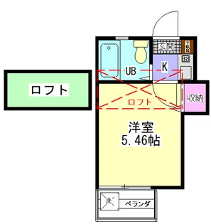 フレッシュメントI【2階】の間取り