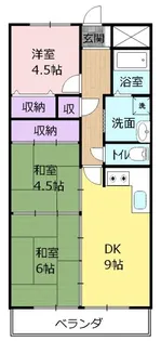 パークサイドヒルズ【4階】の間取り