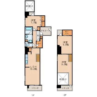 M’s Ark Hisaya-odoriの間取り