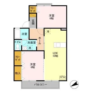 Fountain I【2階】の間取り