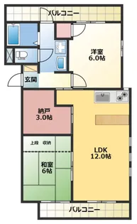 323BLD【3階】の間取り