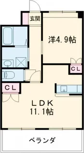 ネオレジデンス広川【2階】の間取り
