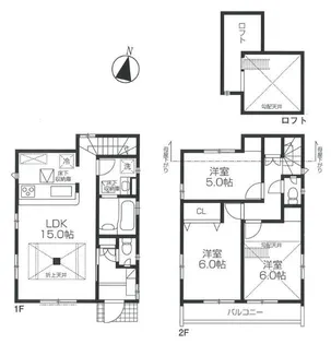 東京都日野市程久保2【一戸建】の間取り
