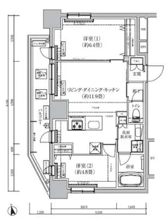 ティモーネグランデ田端ノルド【7階】の間取り