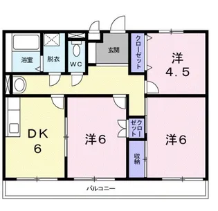 ソルジェンテ金剛【2階】の間取り
