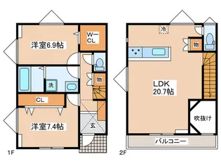 神奈川県川崎市川崎区浅田3【一戸建】の間取り