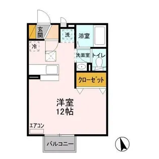 茨城県つくば市筑穂3【アパート】の間取り