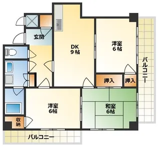 3LDKの間取り画像