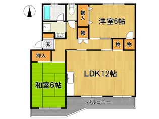 グリーンハイツ飯田【3階】の間取り