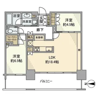 品川イーストシティタワー【20階】の間取り
