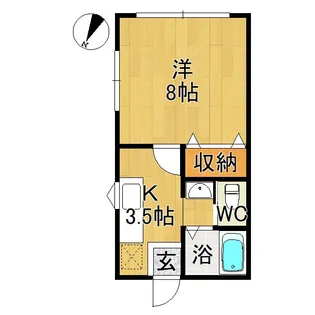 サンライトパストラル【1階】の間取り