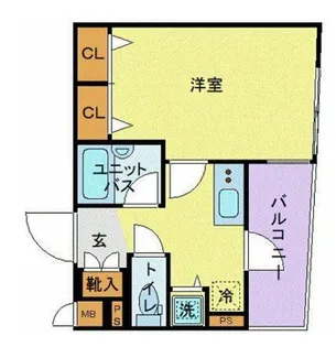 プレール・ドゥーク銀座EAST【5階】の間取り