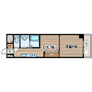 アスコット鉄砲町II【5階】の間取り