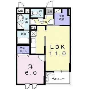 ユニゾン プリムローズ【2階】の間取り