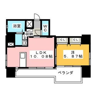 EXE ITAYAMACHI【10階】の間取り