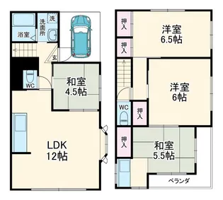 埼玉県ふじみ野市大井中央3【一戸建】の間取り