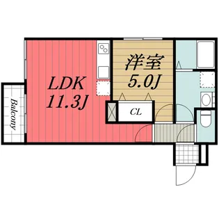 千葉県千葉市中央区生実町【アパート】の間取り