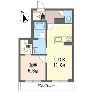 ルアナ今泉【1階】の間取り