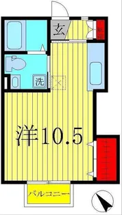 コーポ・ステラB棟【1階】の間取り
