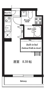 Graces東中野【2階】の間取り