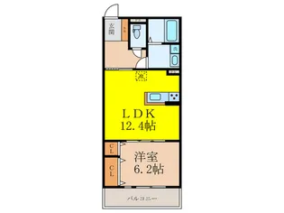 ガーランド茨木【2階】の間取り