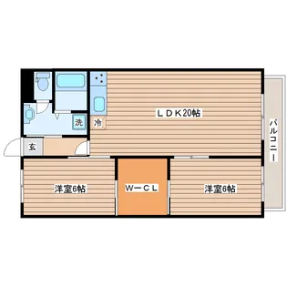 サンライフ長町【3階】の間取り