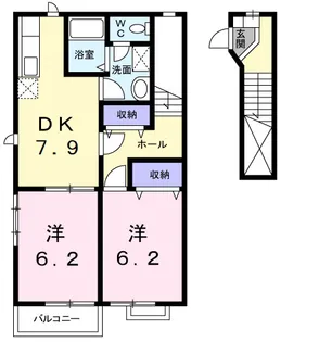 ネオサンリットD【2階】の間取り