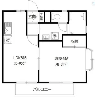 テクノハイツサトウ【2階】の間取り
