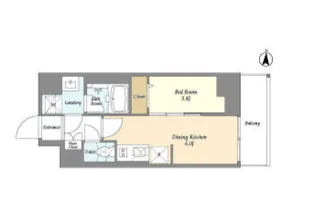 東京都江東区森下4【マンション】の間取り
