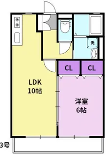 福岡県久留米市合川町【アパート】の間取り