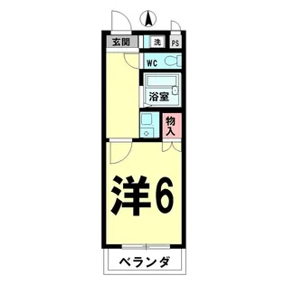 コーポ清水弐番館【2階】の間取り