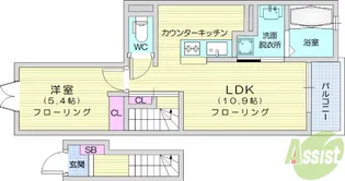 シティライフ【2階】の間取り