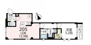 アヴェクトワベー【2階】の間取り