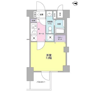 フィオリトゥーラ三軒茶屋ステーションフロント【6階】の間取り